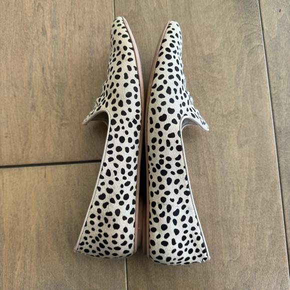 Dolce Vita 8.5 spotted animal print loafers flats with pointed toe - Picture 4 of 8
